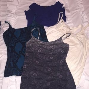 Bundle of 4 Express cami/tank tops in size small